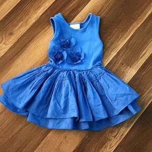 Maggie & Zoe Blue Sleeveless Tank Dress Perfect for twirling. Size 9-12 Mo.